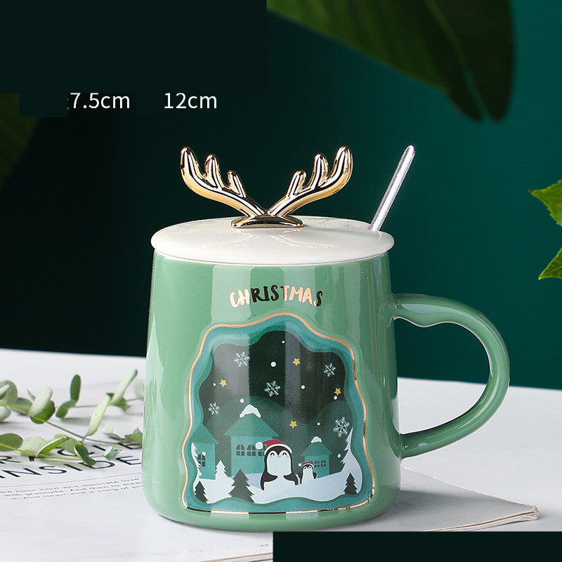 Merry Christmas Ceramic Mug Set