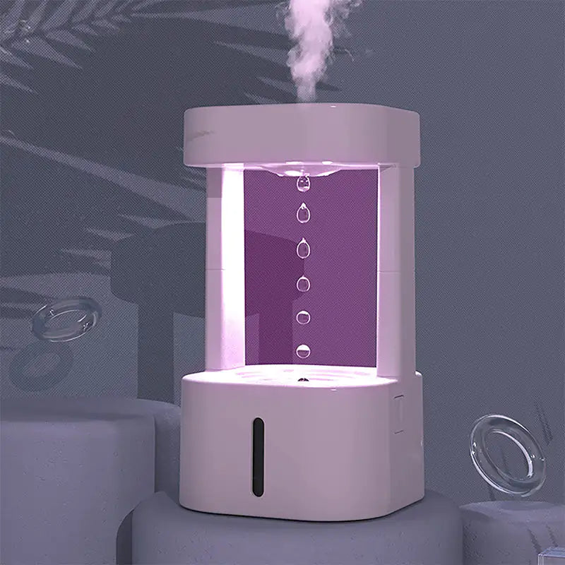 Humidificador de gota de agua antigravedad