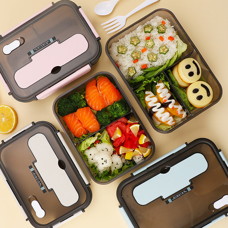 Microwaveable Plastic Bento Lunch Box Container