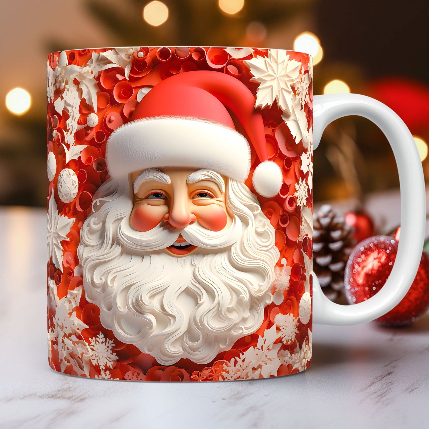 Christmas  Ceramic Santa Mug