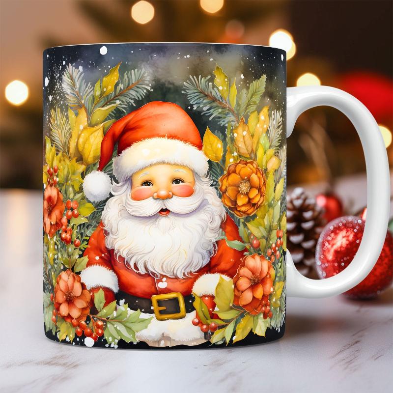 Christmas  Ceramic Santa Mug