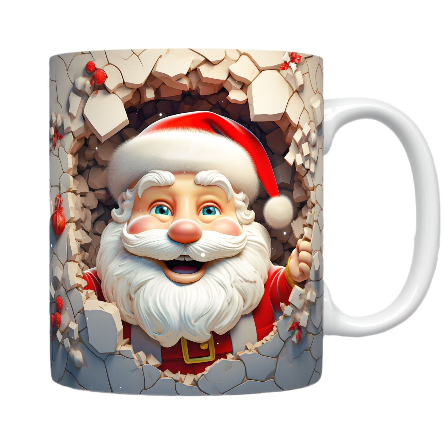 Christmas  Ceramic Santa Mug