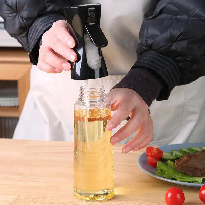 Botella de cocina con spray de aceite