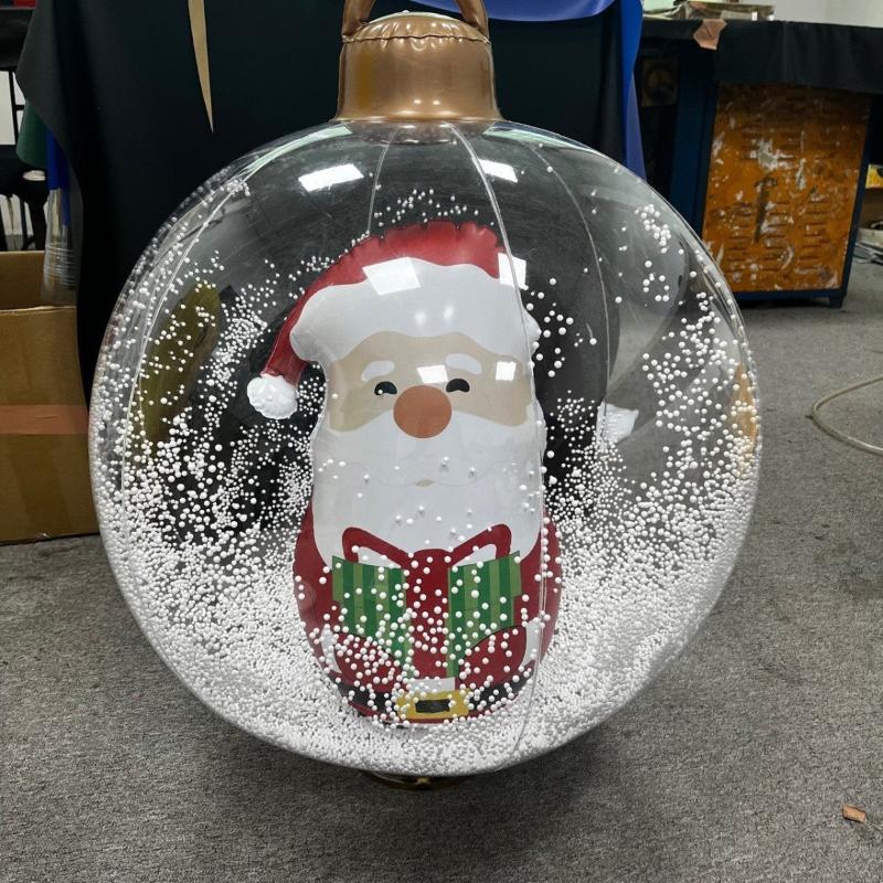 Inflatable Hanging  Christmas Santa Ball