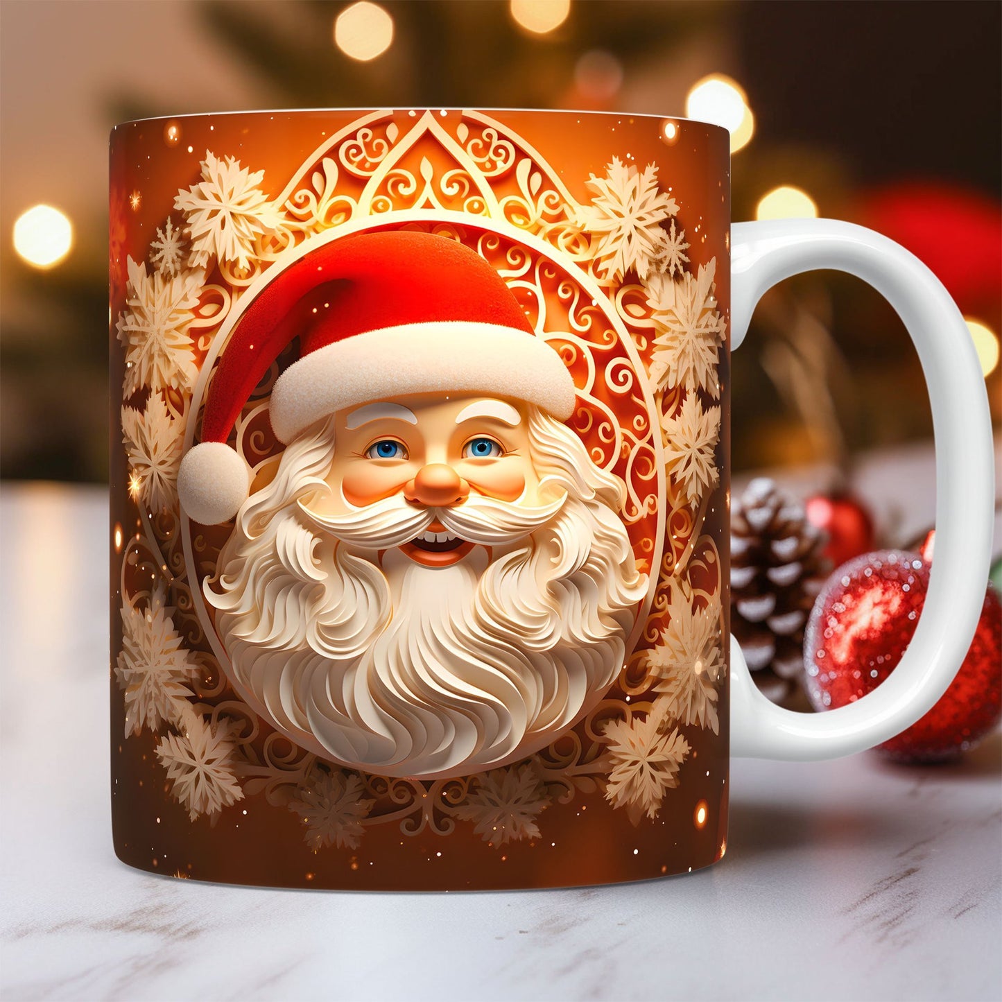 Christmas  Ceramic Santa Mug