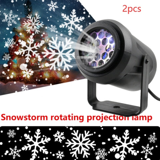 Christmas  Indoor  Decoration  Rotating Snowflake Projector Lamp