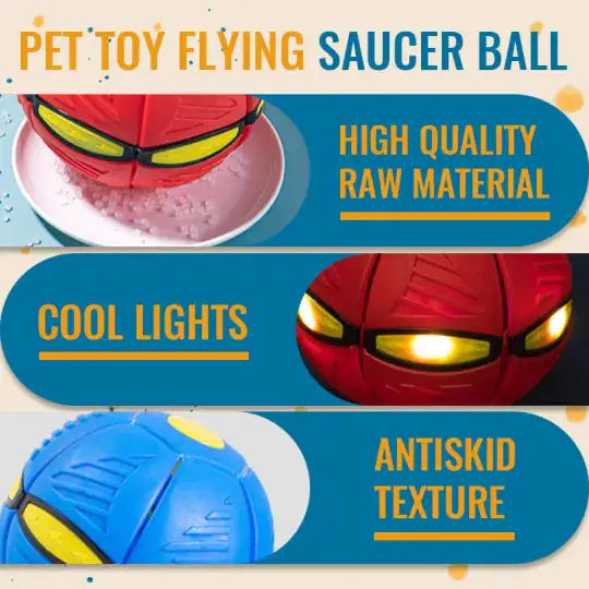 Flying Saucer Ball Pet Toy