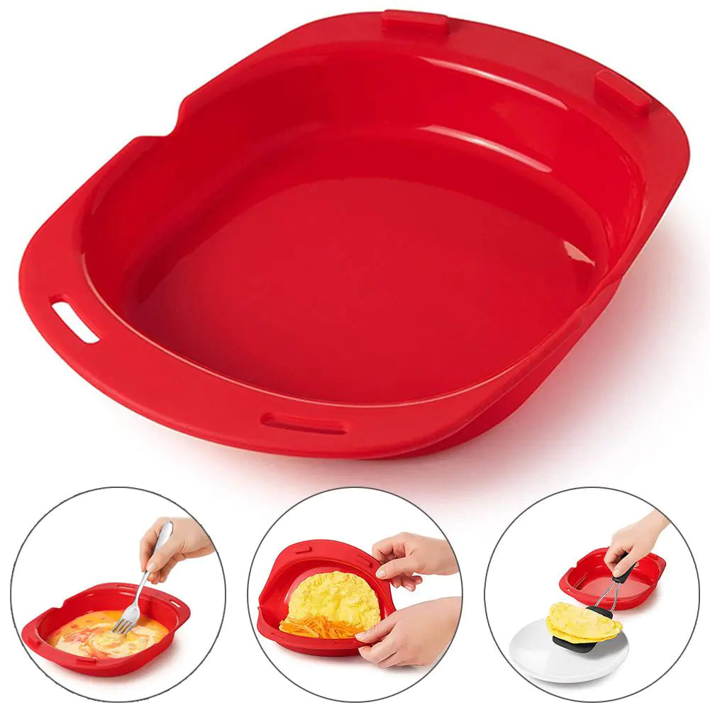 Microwave Oven Silicone Omelet Mold Tool