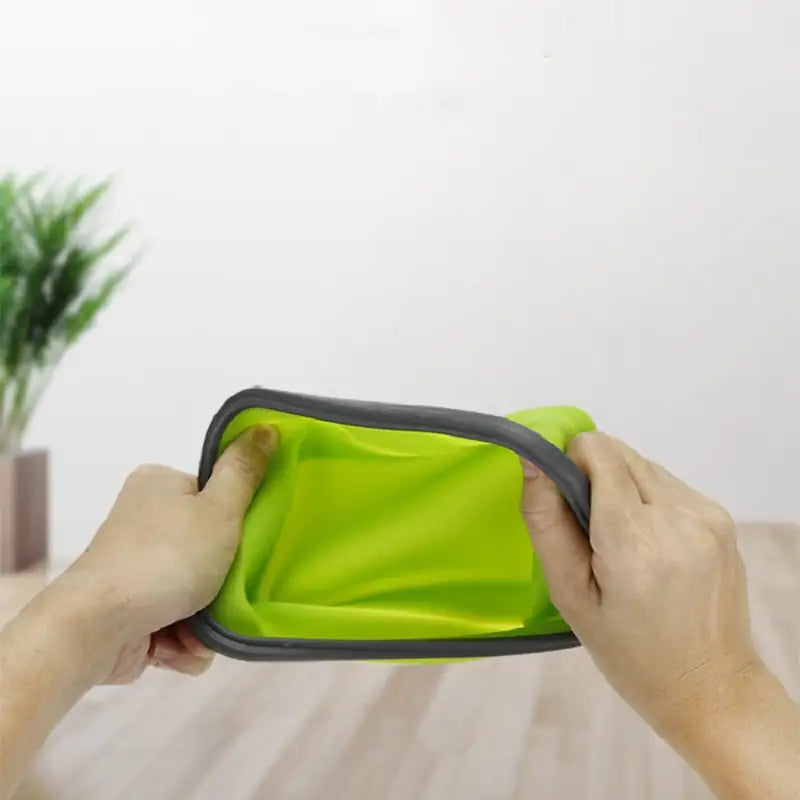 Silicone Rectangle Collapsible Lunch Box