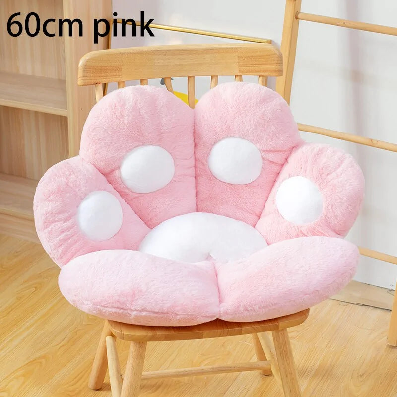 Plush Cat Bear Paw Seat Cushion