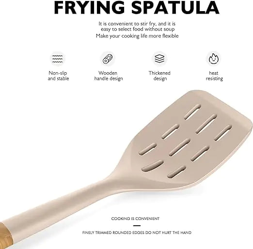 Juego de utensilios de cocina de silicona grandes