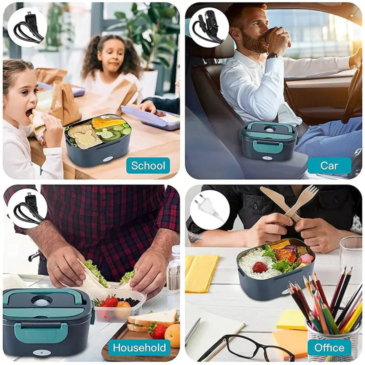 Dual Use Electric Heated Lunch Box