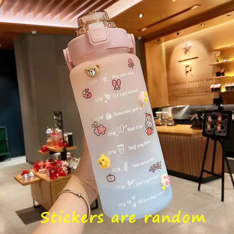 Colourful Frosted Water Bottle