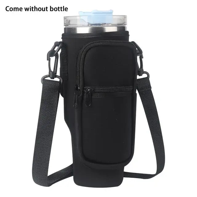 Portable Water Bottle Carrier Bag With Adjustable Strap