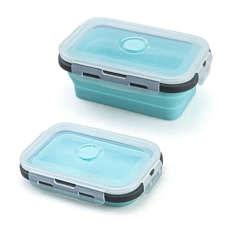 Silicone Rectangle Collapsible Lunch Box