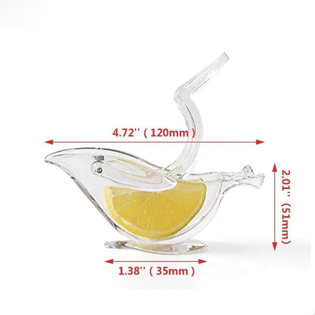 Zitronenscheiben-Entsafter in Vogelform