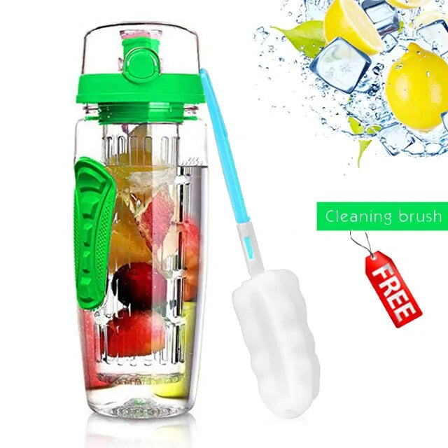 Botella de agua con infusor de frutas de 32 oz