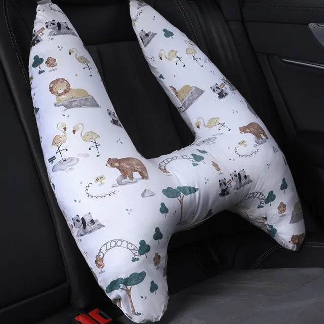 Almohada de viaje de animales para niños