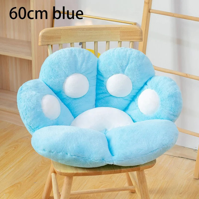 Plush Cat Bear Paw Seat Cushion