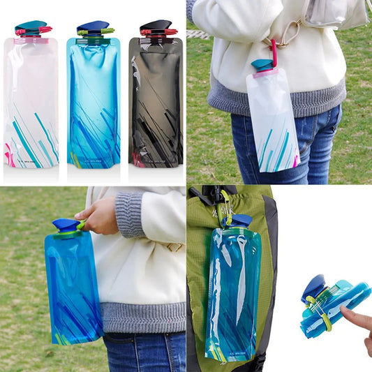 Reusable Sports & Travel Collapsible Water Bottle