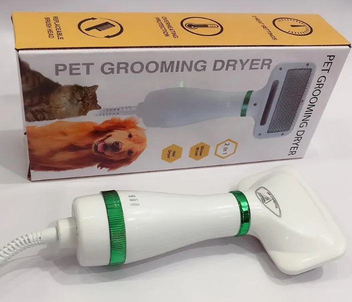 2-in-1 Portable Pet Grooming Dryer and Comb