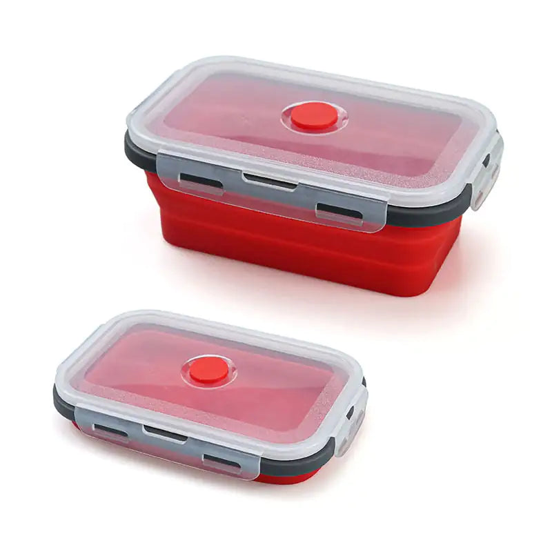 Silicone Rectangle Collapsible Lunch Box