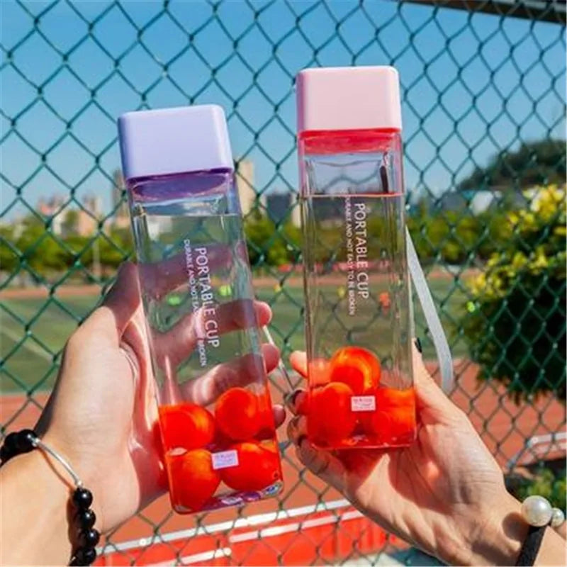 Square Frosted  Water Bottle