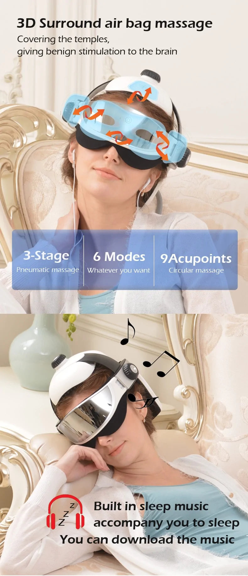 Dual Therapy Eye Massager