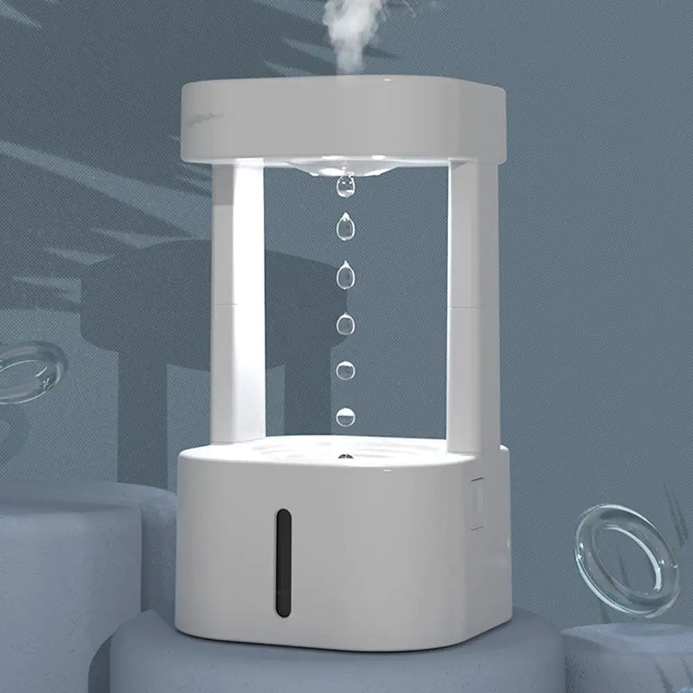 Humidificador de gota de agua antigravedad