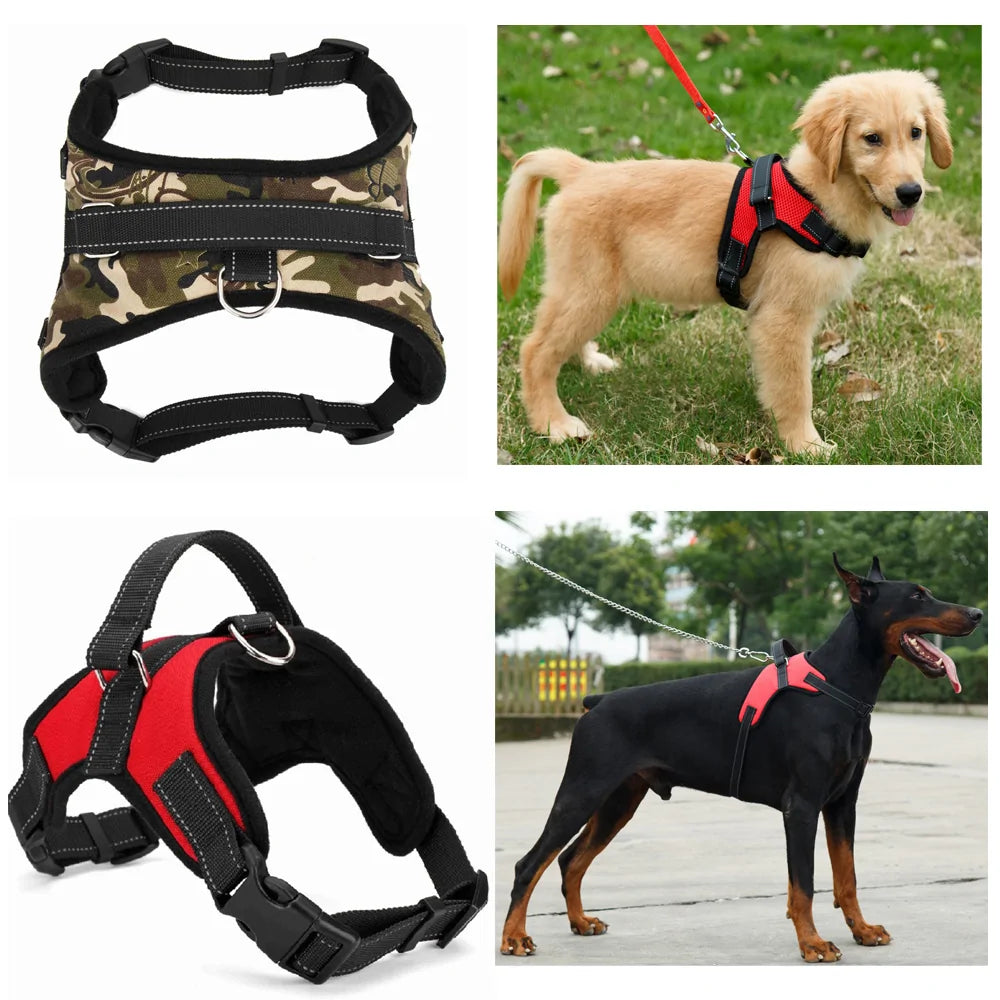 Collar de arnés para mascotas para perros ajustable