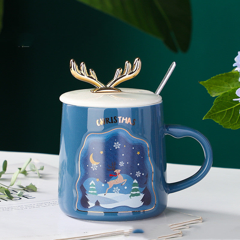 Merry Christmas Ceramic Mug Set