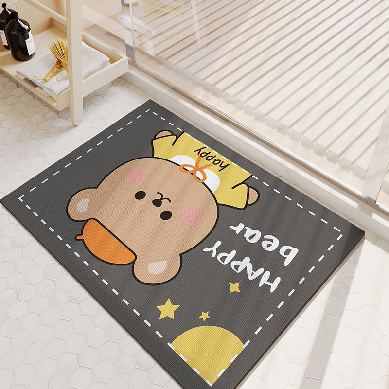 Cartoon Diatom Mud Bathroom Mat