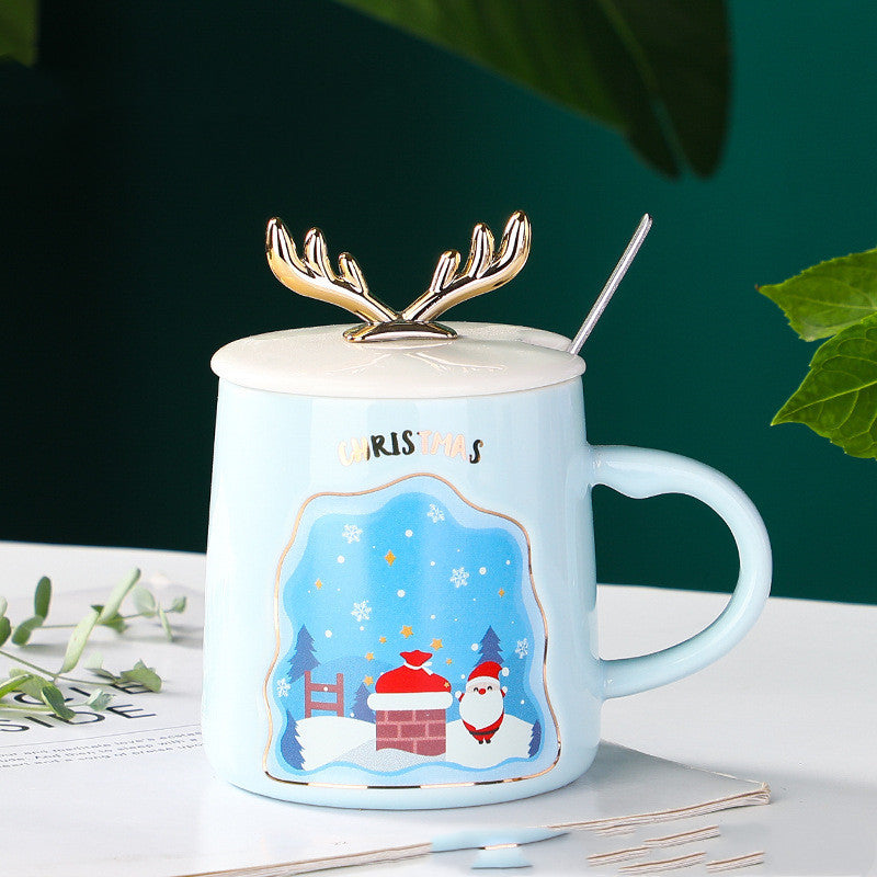 Merry Christmas Ceramic Mug Set