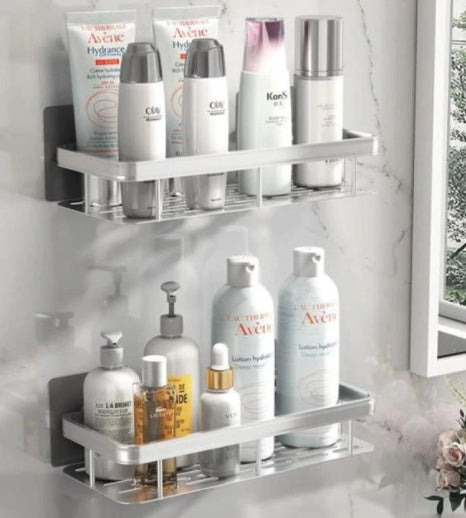 Punch-Free Bathroom Shelf for Toiletries