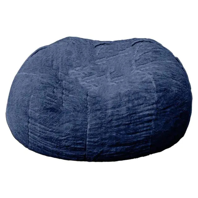 Riesiger flauschiger Sitzsack aus Fell