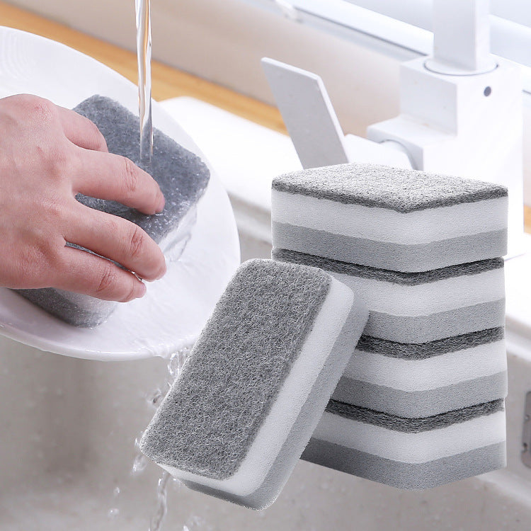 Double-Sided Kitchen Sponge Block