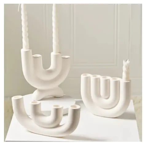 Ceramic Candlestick Holder