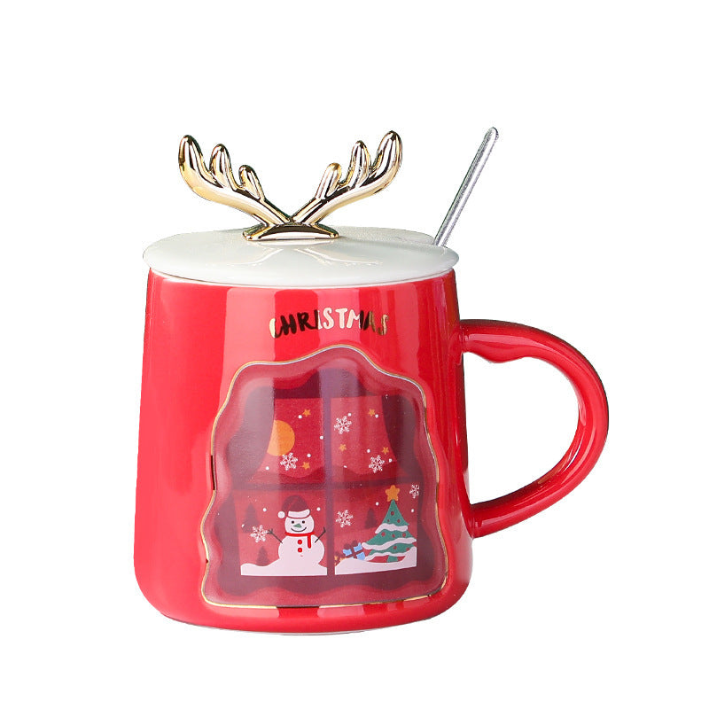 Merry Christmas Ceramic Mug Set