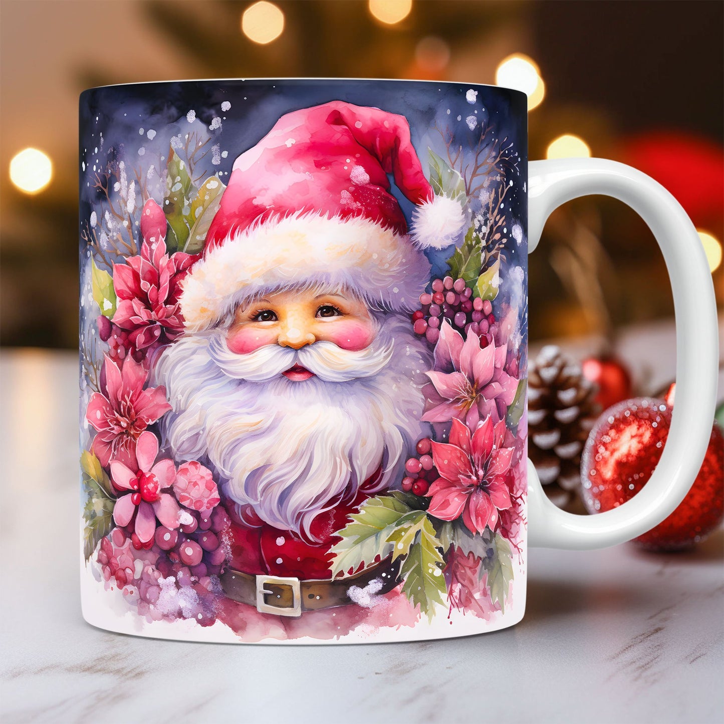 Christmas  Ceramic Santa Mug