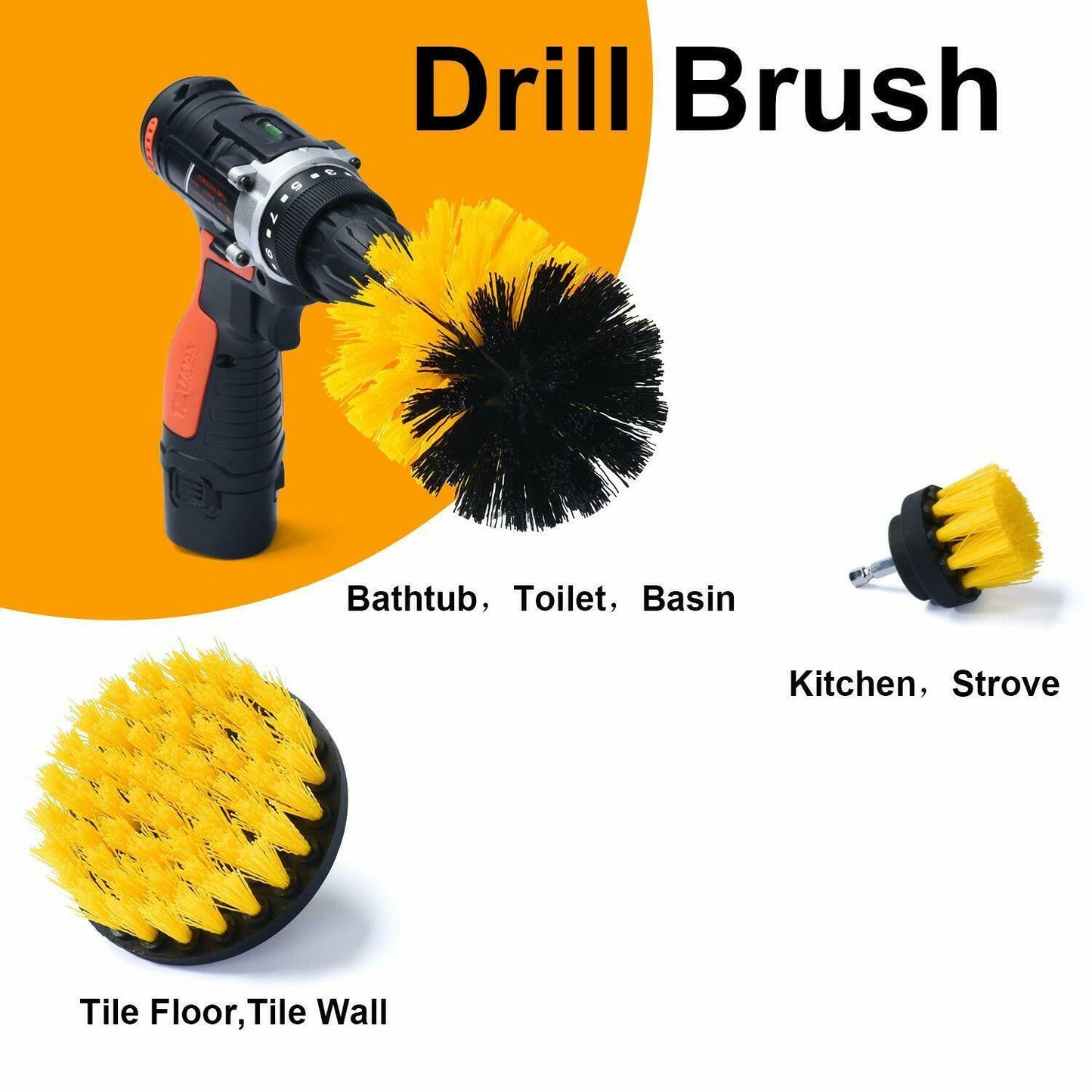 Power Scrubber Drill Brush Se