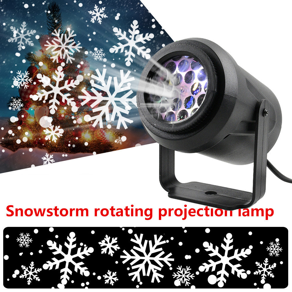 Christmas  Indoor  Decoration  Rotating Snowflake Projector Lamp