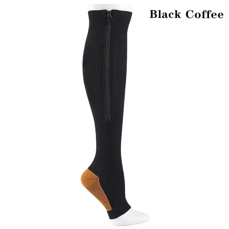 Pain Relief Knee High Zip Leg Support