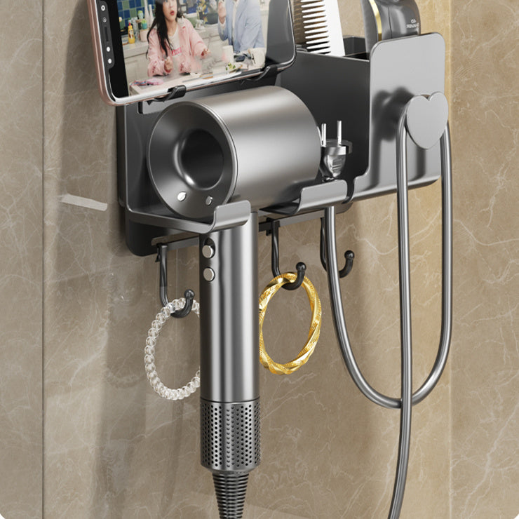 Perforation-Free Hair Dryer Shelf