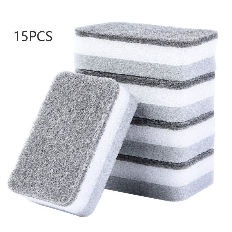 Double-Sided Kitchen Sponge Block