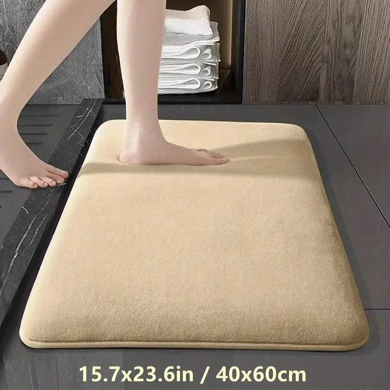 Solid Color Non-slip Bathroom Floor Mat