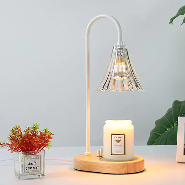 Solid Wood Candle Warmer Lamp