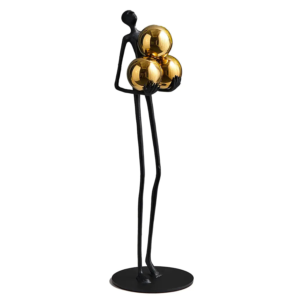 Elegante Floor Ball Figuren Skulptur