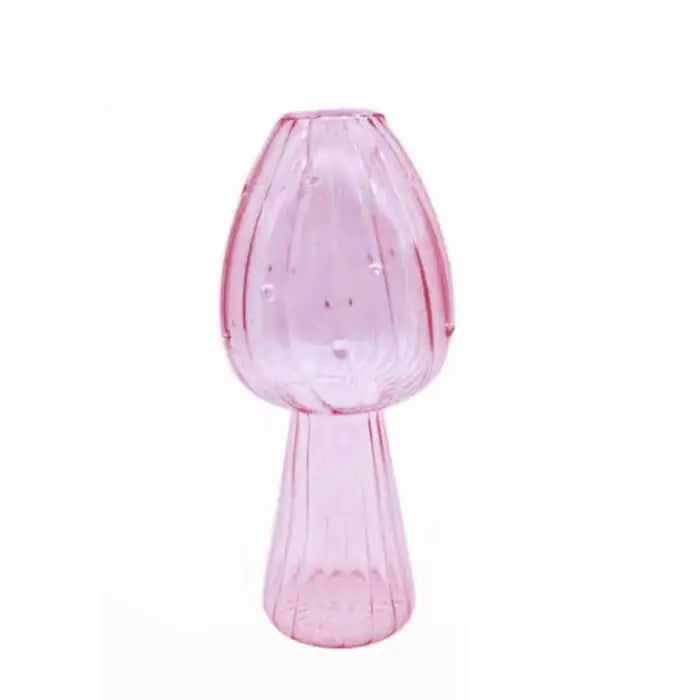 Mushroom Glass Flower Vase