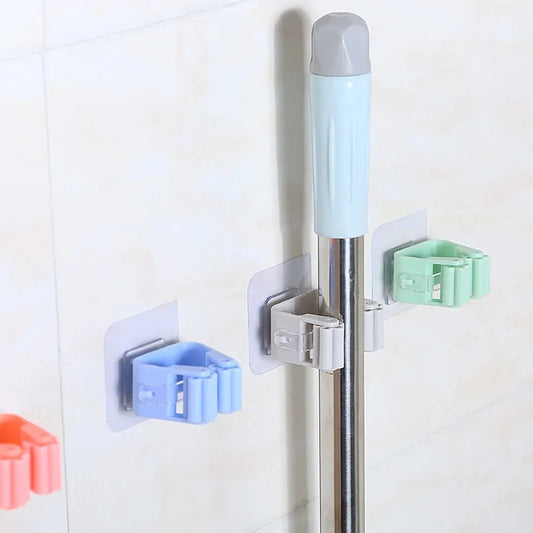 Wall Mounted Mop Organizer