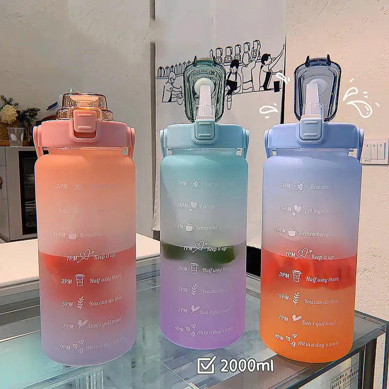 Colourful Frosted Water Bottle